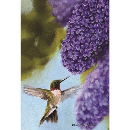 MAGNOLIA GARDEN FLAGS Magnolia Garden Flags M070020 30 x 44 in. Ruby & Lilac Polyester Garden Flag; Large M070020